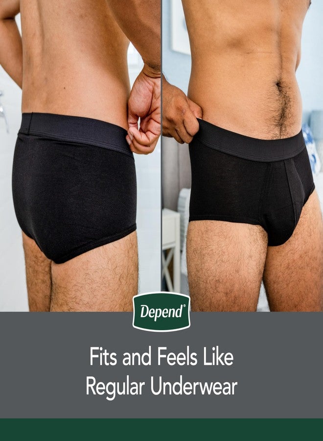 Depend Washable Adult Incontinence Underwear for Men, Reusable, Light Absorbency, Medium, Black, 1 Count - Image 5